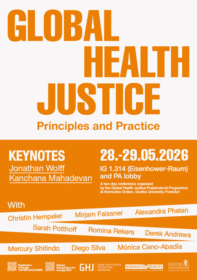 Plakat Global Health Justice Conference